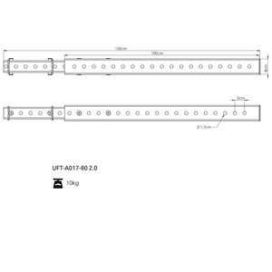 Colonna di prolunga 100cm UFT-A017-k2 2.0 - UpForm