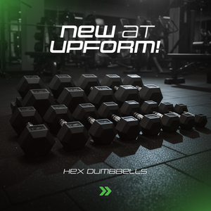 Hantla żeliwna gumowana HEX 17,5 kg - UpForm