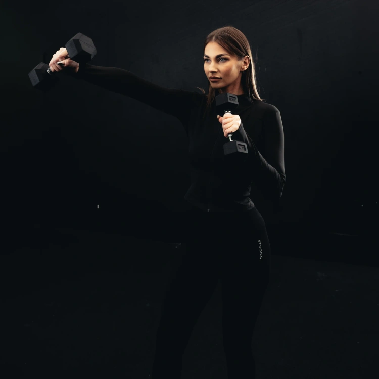 Gietijzeren HEX halter met rubbercoating 10 kg - UpForm