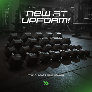 Pogumovaná litinová činka HEX 5 kg - UpForm