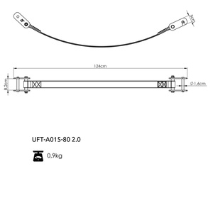 Soporte con mosquetón para saco de boxeo y accesorios de rack de musculación UFT-A015 2.0 - UpForm