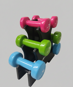 Vinyl fitness halterset 12 kg met standaard – UpForm