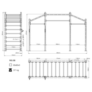 Raft de putere pentru cușcă PRO UFT-RIG-08 - UpForm