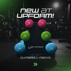 Sada vinylových fitness činek 12 kg se stojanem – UpForm