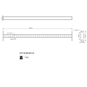 Belka łącząca z otworami 80x80 180cm UFT-B180 2.0 - UpForm