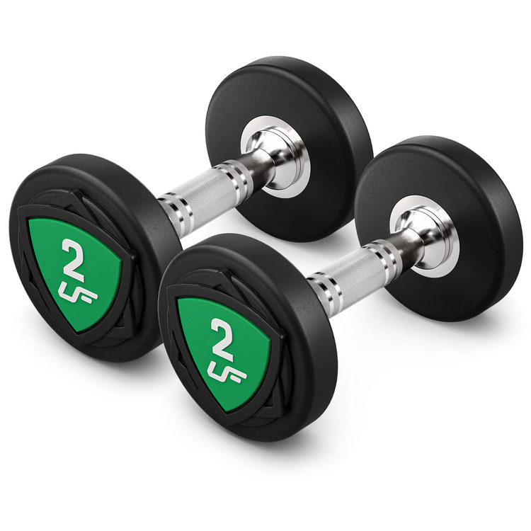 Juego de mancuernas de poliuretano1-10kg (incrementos de 1 kg) 110 kg + soporte para mancuernas UR-S005- UpForm