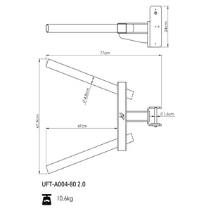 Barras paralelas de fondos para rack 80x80 UFT-A004 2.0 - UpForm