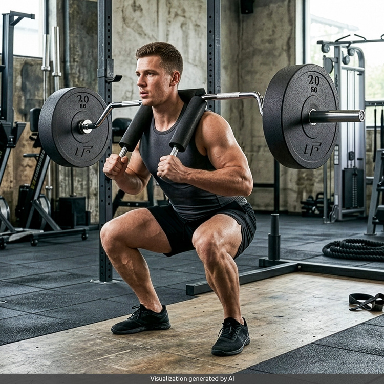 Barre olympique EZ pour squats - UpForm