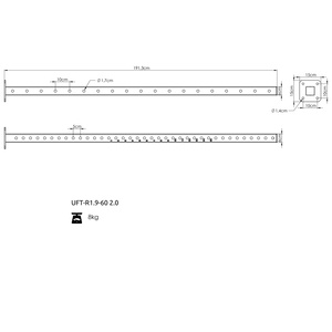 Fő rúd 60x60 190cm UFT-R1.9-k2 2.0 - UpForm