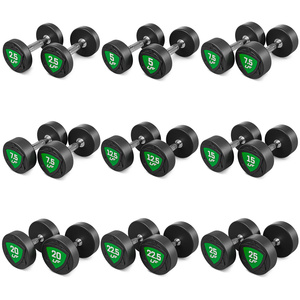 Set of polyurethane dumbbells 2,5-25kg (increments of 2.5 kg) 275 kg – UpForm