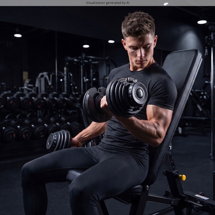 Adjustable dumbbell 2.5 - 24 kg - UpForm