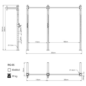 Power Rack Cage PRO UFT-RIG-05 - UpForm