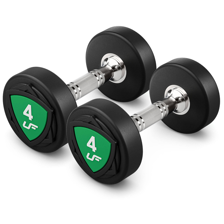 Juego de mancuernas de poliuretano1-10kg (incrementos de 1 kg) 110 kg + soporte para mancuernas UR-S005- UpForm