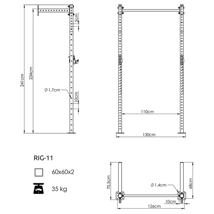 Klec Power Cage COMPACT UFT-RIG-11 - UpForm
