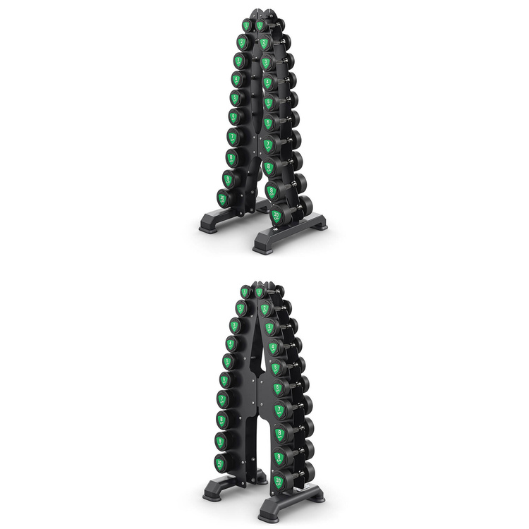 Set di manubri in poliuretano 1-10kg (incrementi di 1 kg) 110 kg - UpForm