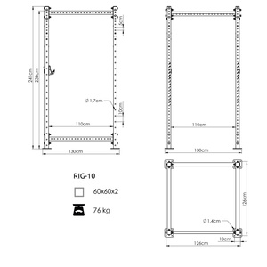 Raft de putere pentru cușcă COMPACT UFT-RIG-10 - UpForm