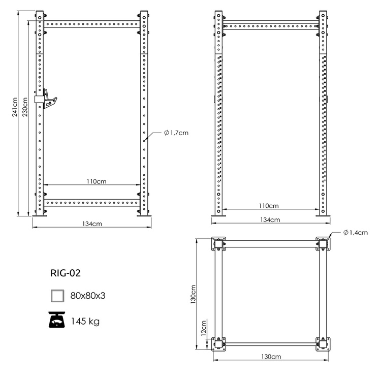 Power Rack PRO UFT-RIG-02 - UpForm
